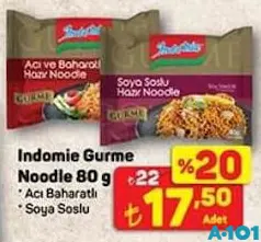 INDOMİE GURME NOODLE 80 G fiyat ve kampanya bilgisi